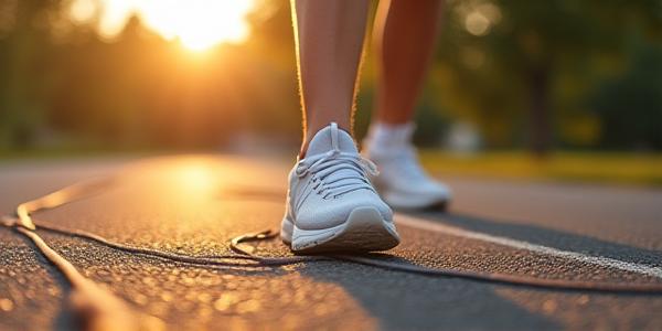 Footwork drill with jump rope
